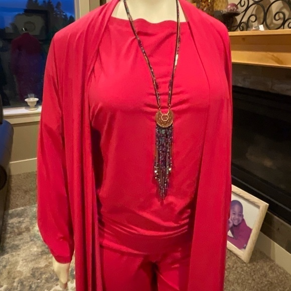 14/16 Ashley Stewart 3/4 Length Pink Shirt Clothes - Picture 2 of 14